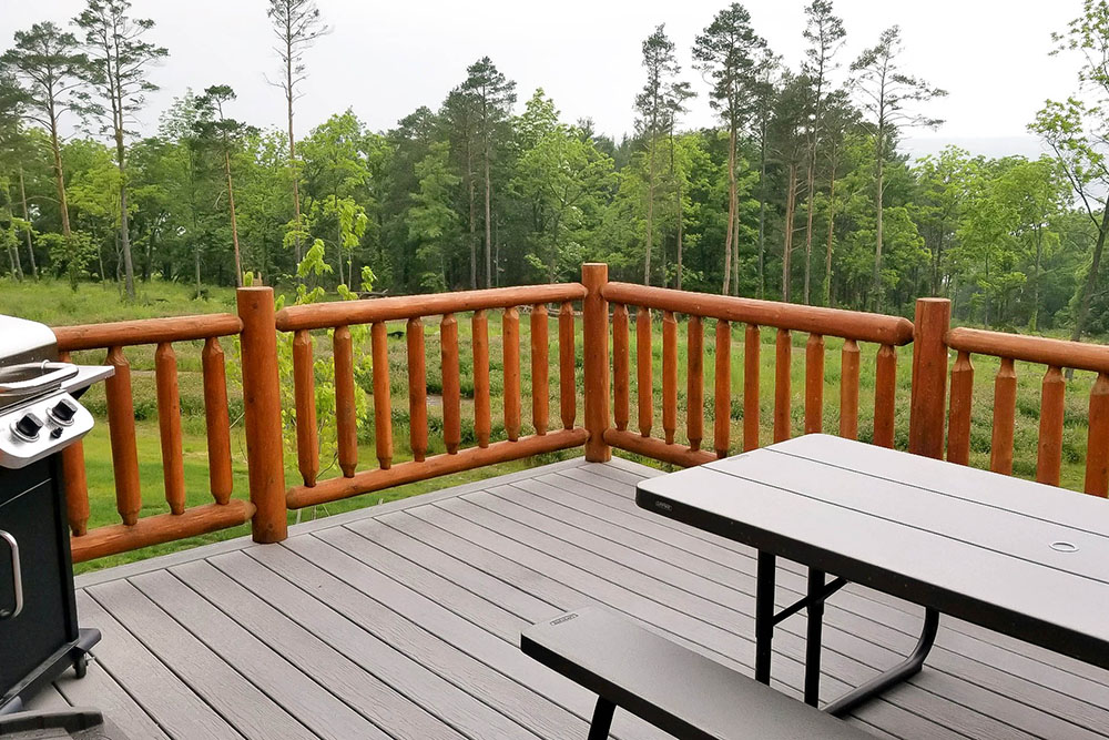 Lakeview Chalet deck view 2