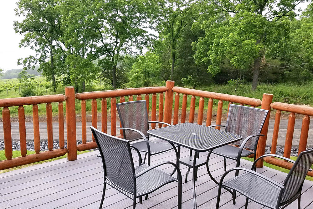 Lakeview Chalet deck
